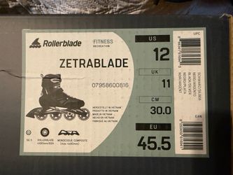 Zetrablade Roller Blades Men Size 12