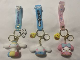 My Melody And Cinnamoroll Keychain 