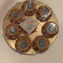 8 Pack Indian Wax Candles- Beautiful 