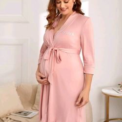 Maternity Robe🤍🩷