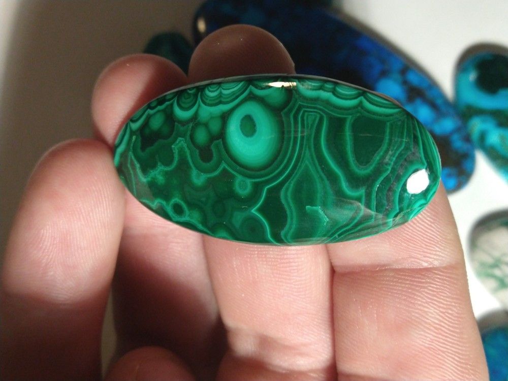 High Grade Natural Malachite Cabochon
