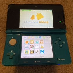 Nintendo 3DS Aqua Blue With Charger Offers Welcome