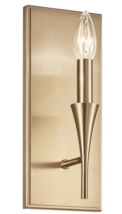 SET OF 2 Kichler Lighting Alvaro 1-Light Wall Sconce - 11.5 - Champagne Bronze