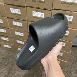 Onyx Yeezy Slides Sizes 7-13 