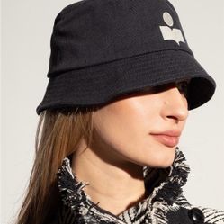 Isabel Marant Haley Flat-Crown Bucket Hat