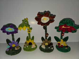Handmade Pipe Cleaner Flower Lamps $10  Each