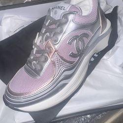 Chanel Sizes 35 to 42 Pink Silver 