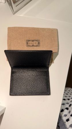 Gucci Black Leather Card Holder