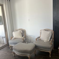 Chairs And Ottoman