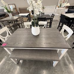 6 PC DINING TABLE 