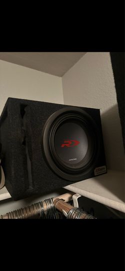 Alpine 10" sub and amp OBO