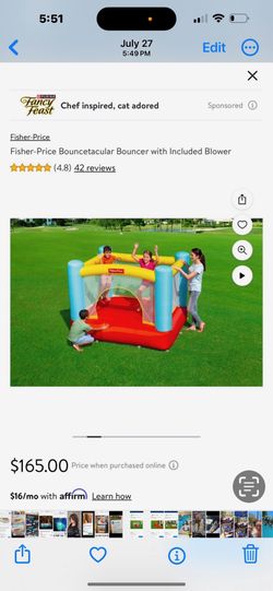 6ft. Bouncer Air Blower Included 