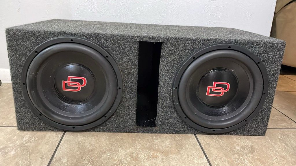 DD Audio Digital Designs 1112-D2 12" 800 Dual-2 Ohm Subwoofers W/ Box
