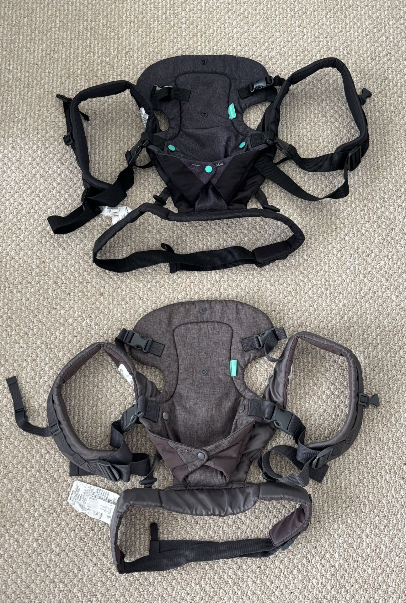 2 Infantino Flip 4-in-1 Convertible Baby Carriers