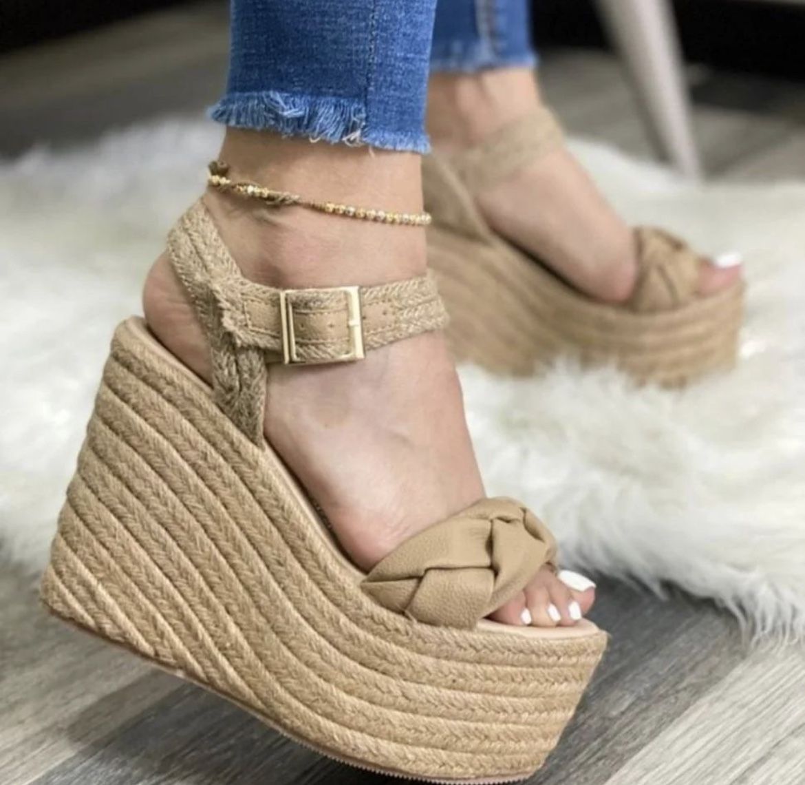 Nug Espadrille Wedge Sandal