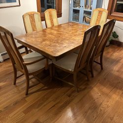 Dining Table With 6 Chairs And 2 Leafs