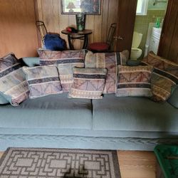 Sofa, Love Seat, Chair With Automan, End Tables & Lamps, Clean No Pet or Smoke Odor