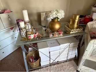 Glass desk