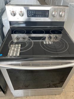 Samsung stainless steel glasstop electric stove