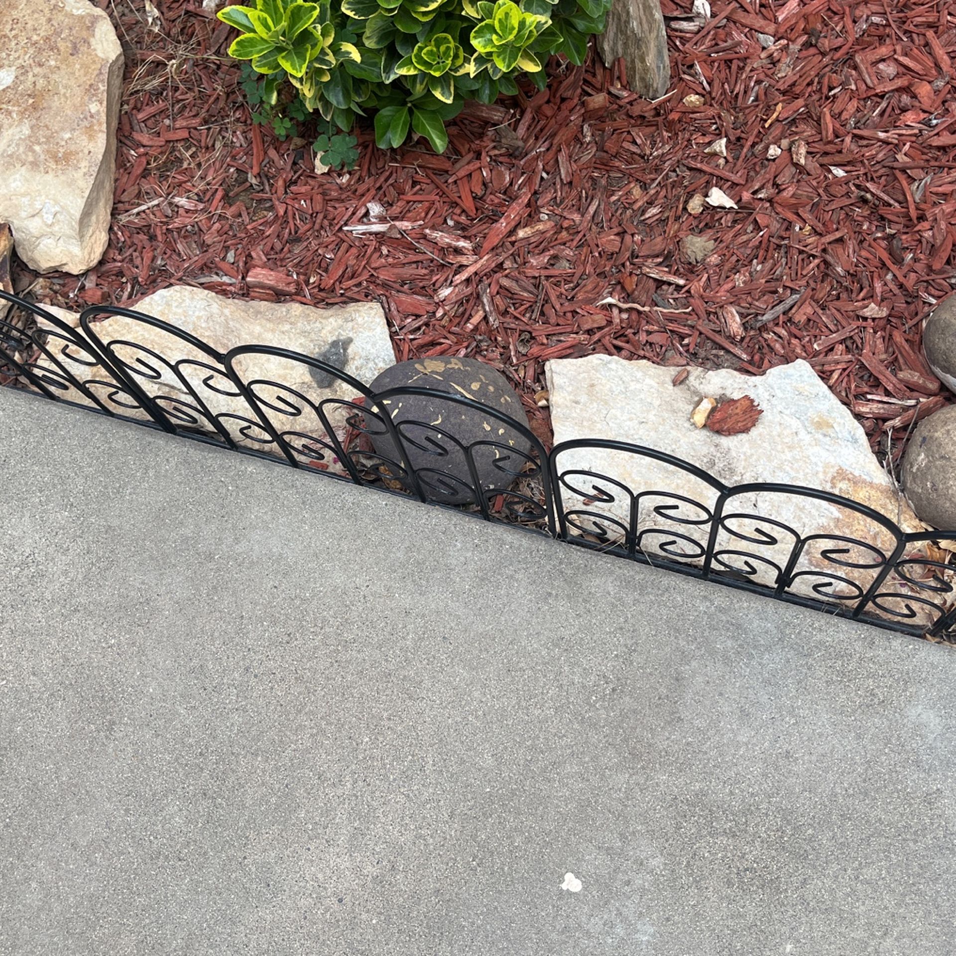 Short Black Fence / Rocks