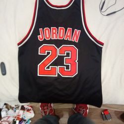 AUTHENTIC VINTAGE CHAMPION BRAND MJORDAN (#23)-1990'S ERA THROWBACK JERSEY COLLECTOR ITEM 