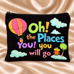Oh, the Places You'll Go! Zipper Pouch