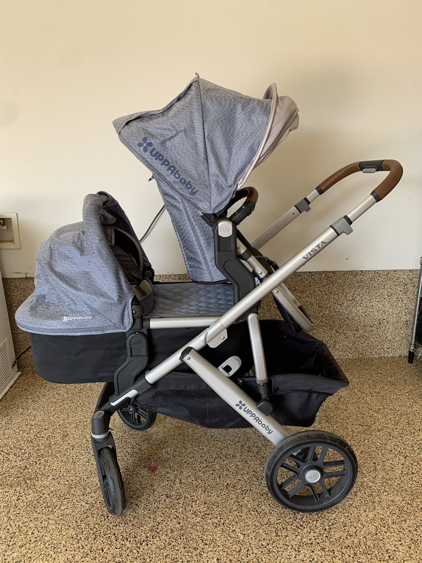 UPPA Baby Double Stroller Set