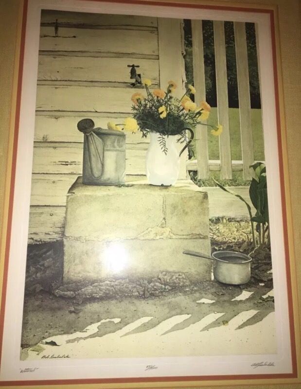 Bob Timberlake "WATERED" limited edition, numbered, signed print