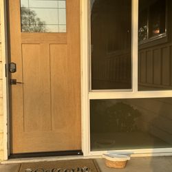 Exterior fiberglass Door Beechwood