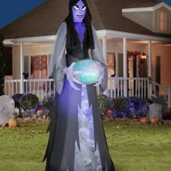 Halloween Inflatable Mystical Ghoul with giant Multi colored Lights 10.5 FT Decor New In Box Pumpkin