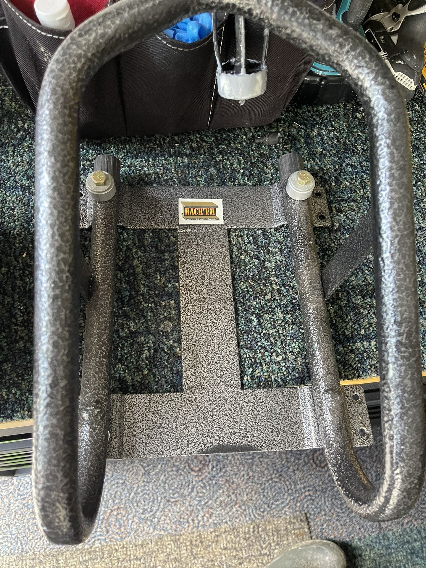 Rack EM motorcycle wheel Chuck $30