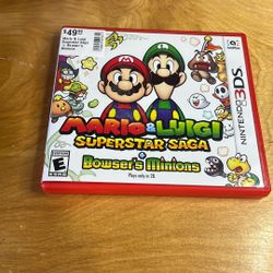 Nintendo 3DS - Mario And Luigi Superstar Saga + Bowsers Minions