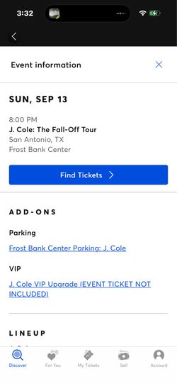 2 J Cole tickets