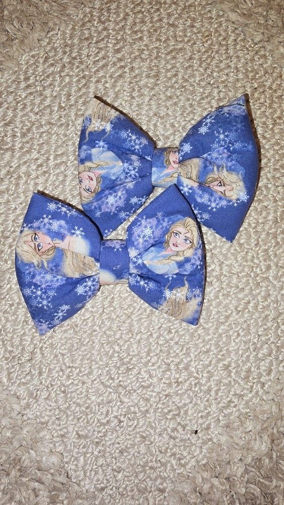 Frozen Hair Bow Clips Set
