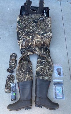 NEW TideWe Realtree MAX5 Camo Neoprene Hunting Fishing Bootfoot Chest Waders (Men’s Size 8) - $75