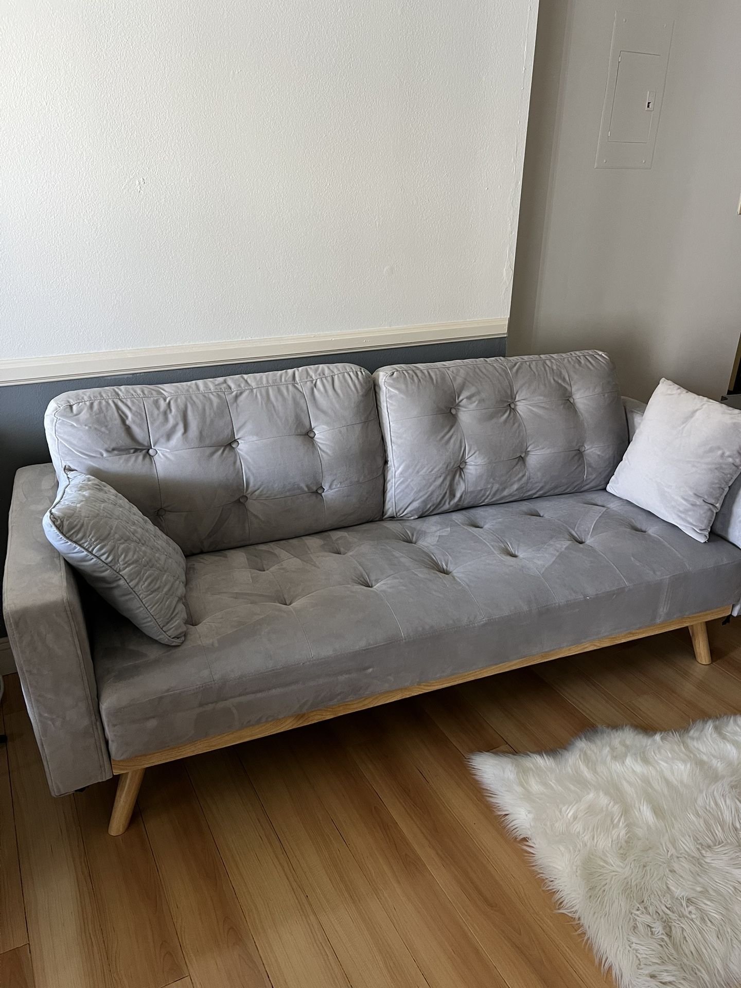Small Gray Sofa Couch
