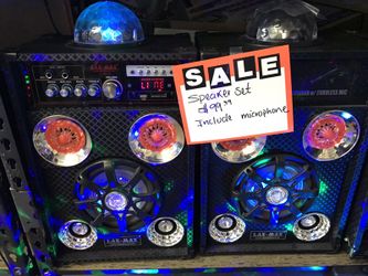Karaoke speaker set 🔊🎤