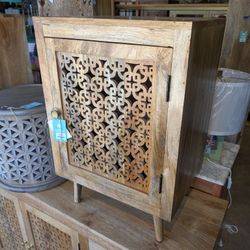 One Drawer Hand carved Cabinet