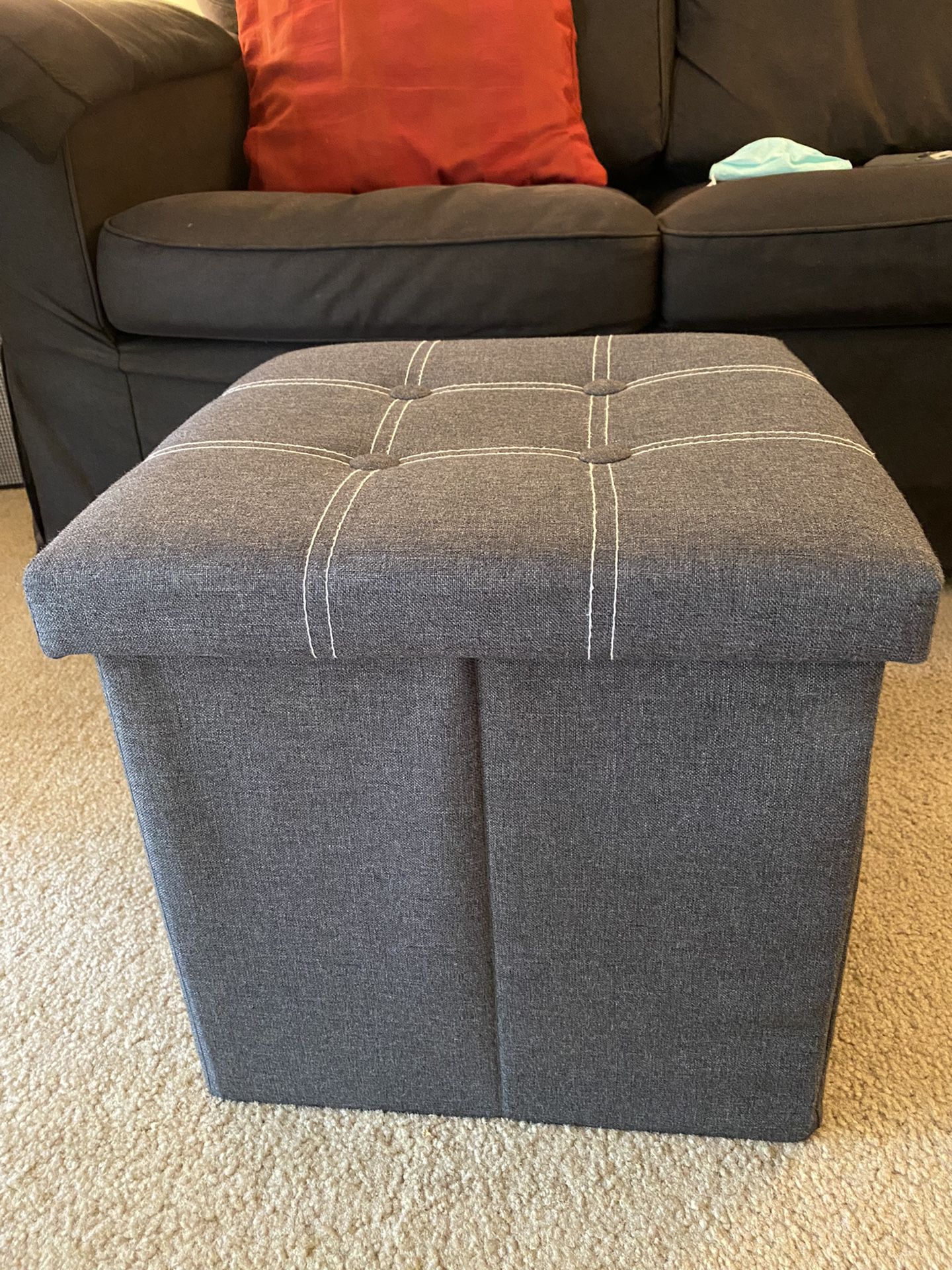 Storage Ottoman And Footrest With Built In Storage