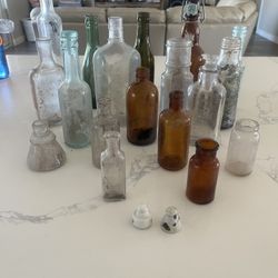 Antique Glass Bottles 