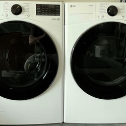 LG Electric Washer & Dryer Set w/ Manufacturer Warranty - PRISTINE Condition