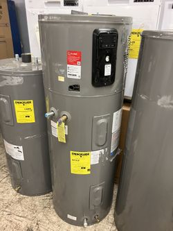 ENERG GUIDE Water Heater - ELECTRIC Rheem. Tank Size (Storage Capacity): 45 gallons Model PRO H50 T2 RU310BM Q09566