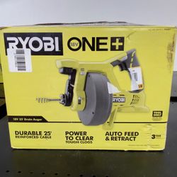 Ryobi ONE+ 18V Cordless Drain Auger - P4001 (TOOL ONLY) Z338 
