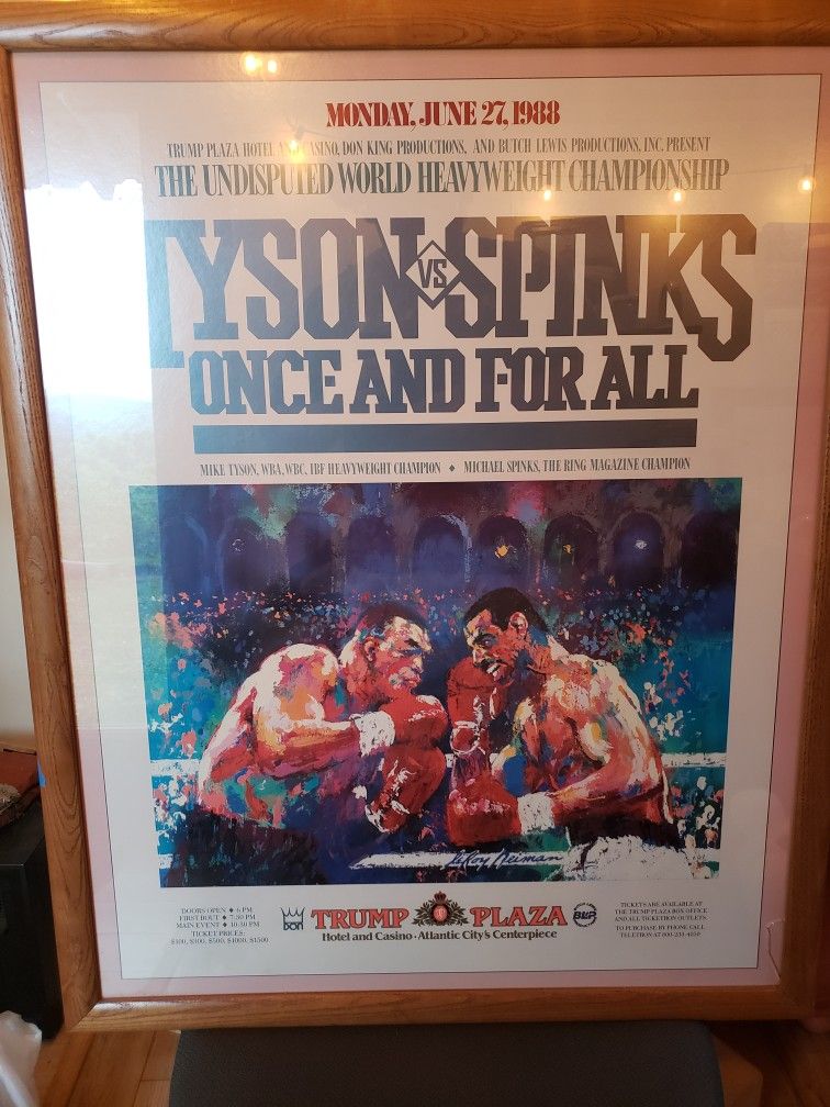 Authentic Vintage Match Poster used on Fight Day