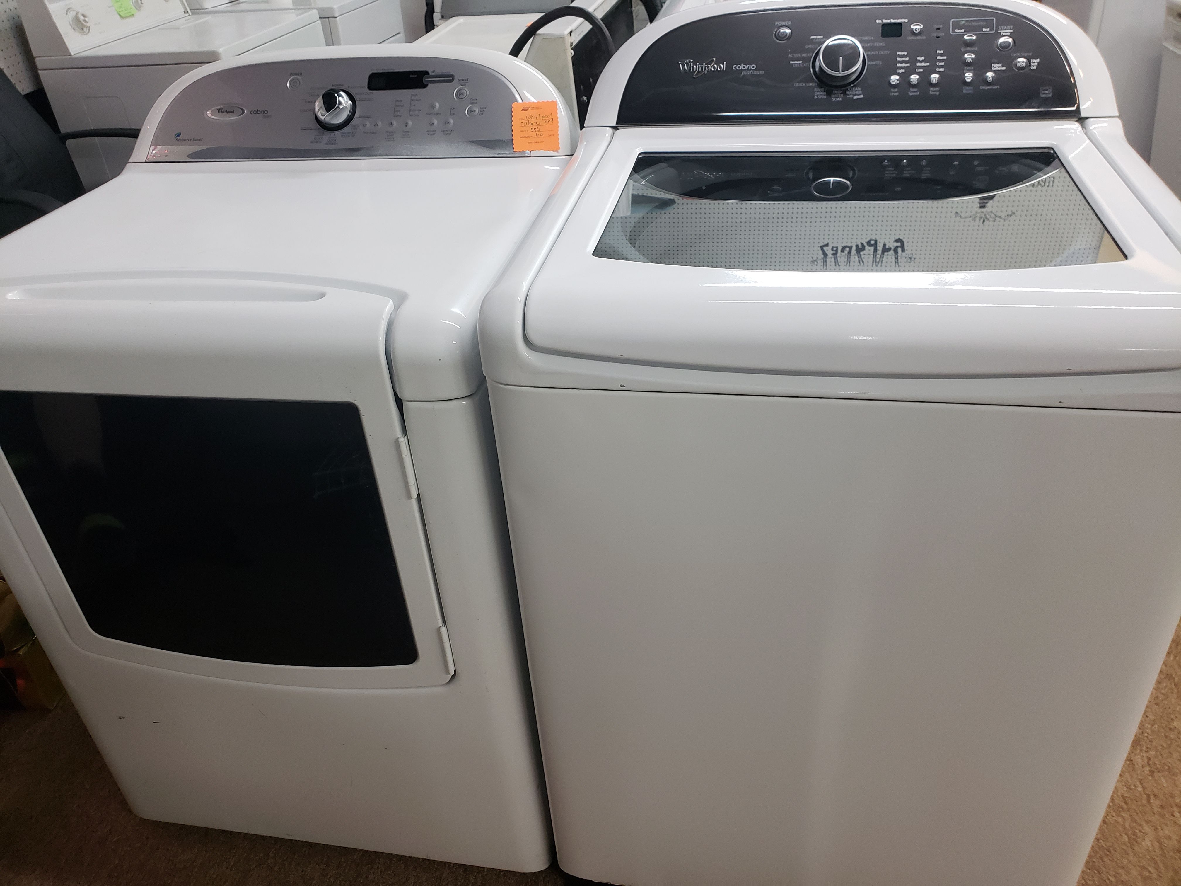 Whirlpool Cabrio washer and dryer set. Warranty and Delivery