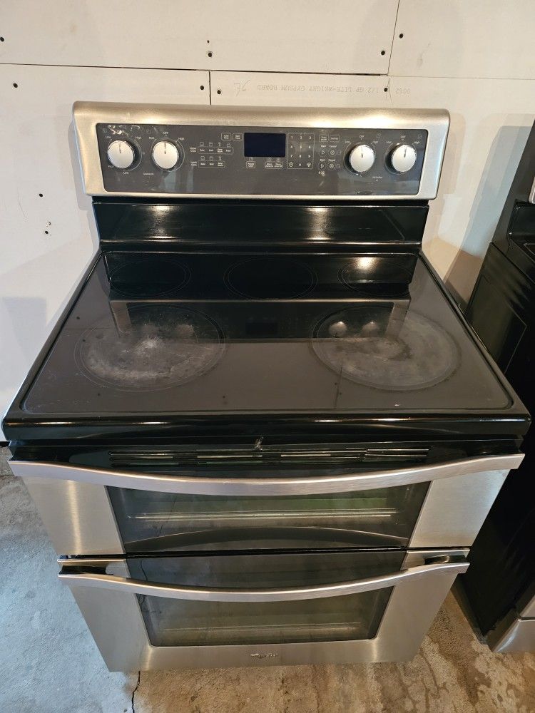 Whirlpool Double Oven Glass Top