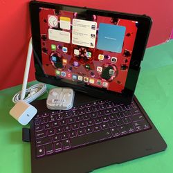 Apple IPad 9th Generation (10.2” Retina /Touch ID /IOS 18/ 2021 Model) 64GB with Pen, Keyboard  & Accessories