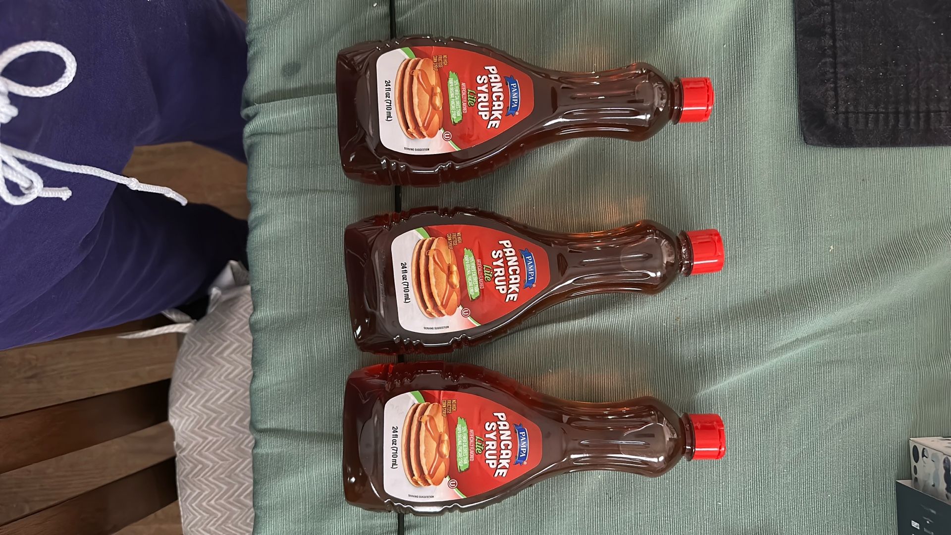 Three Bottles of Lite Pancake Syrup 