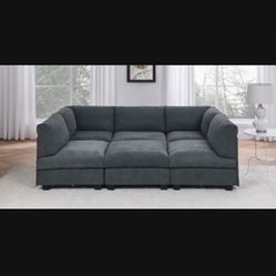 Sectional Blue Couch