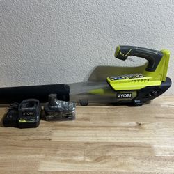 Ryobi 18V Jet Fan Blower 280 CFM Kit With Battery And Charger Used In Great Condition 